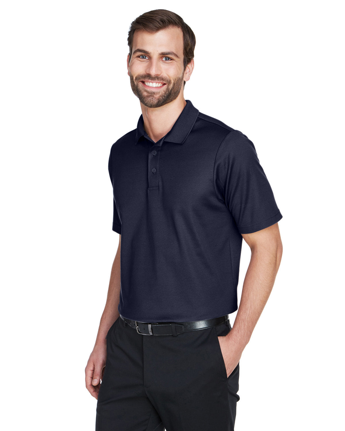 Devon & Jones CrownLux Performance® Men's Plaited Polo